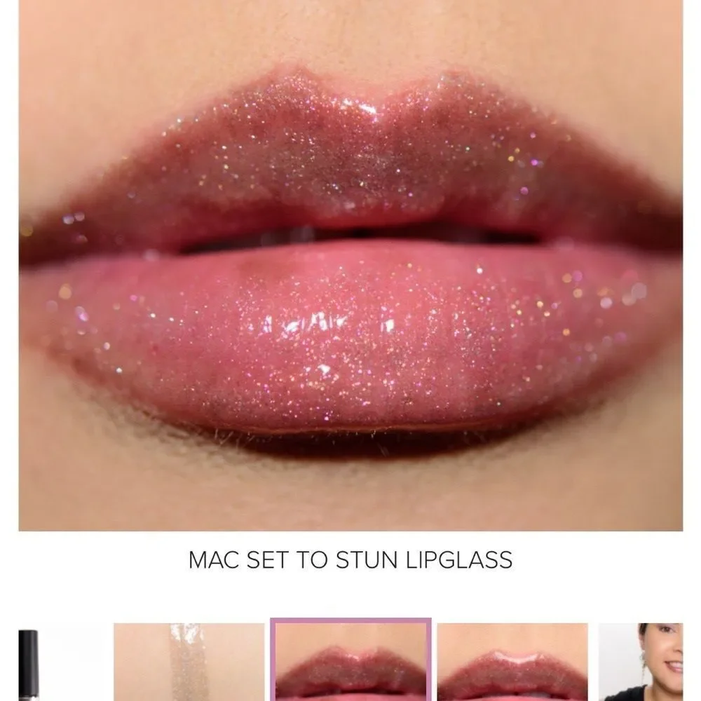 MAC Shimmery Silver Lip Gloss new